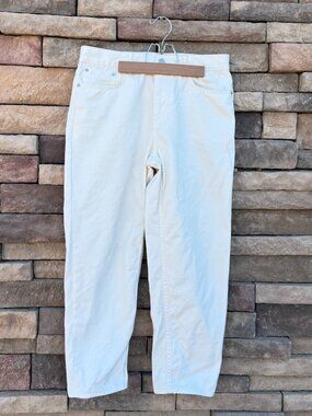H&M White Carpenter Denim Pants – Men’s 30